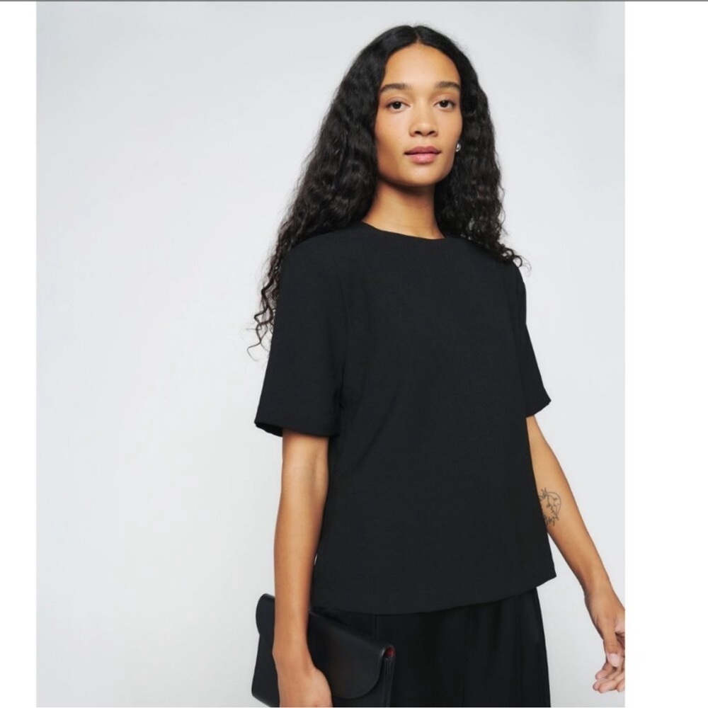 Reformation Kyro Black Tee